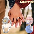 thumbnail image 2 of Anillo HUOGUO Daisy Design con apertura ajustable para mujer, 2 of 5