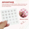 thumbnail image 3 of Uxcell Star Stickers, Self Adhesive Acrylic Star Rhinestones Jewel Sticker Crystal Embellishment Sheet for Crafting Dark Pink, 3 of 6