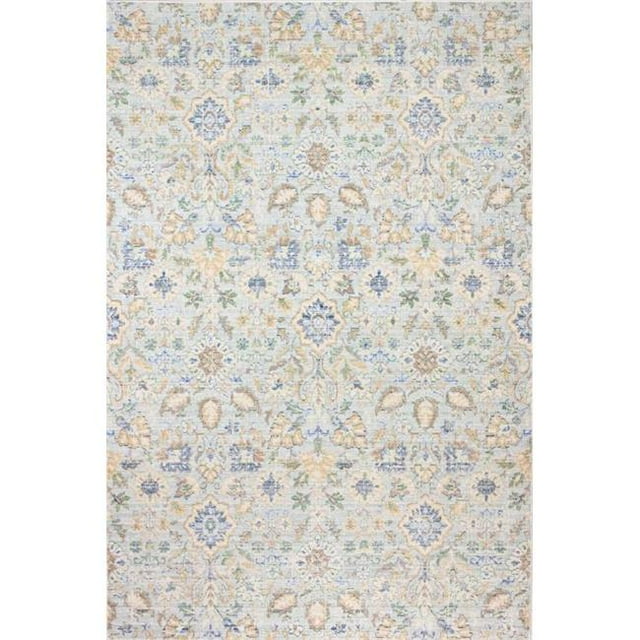 Bashian C189-LBL-2.6X8-CR413 2 ft. 6 in. x 8 in. Corsica Bohemian Polyester Power Loom Area Rug - Light Blue