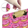 thumbnail image 6 of FORMRS Acrylic Clipboard with Low Profile Clip Standard A4 Letter Size, 12.5" x 9", Pink Doughnuts, 6 of 8