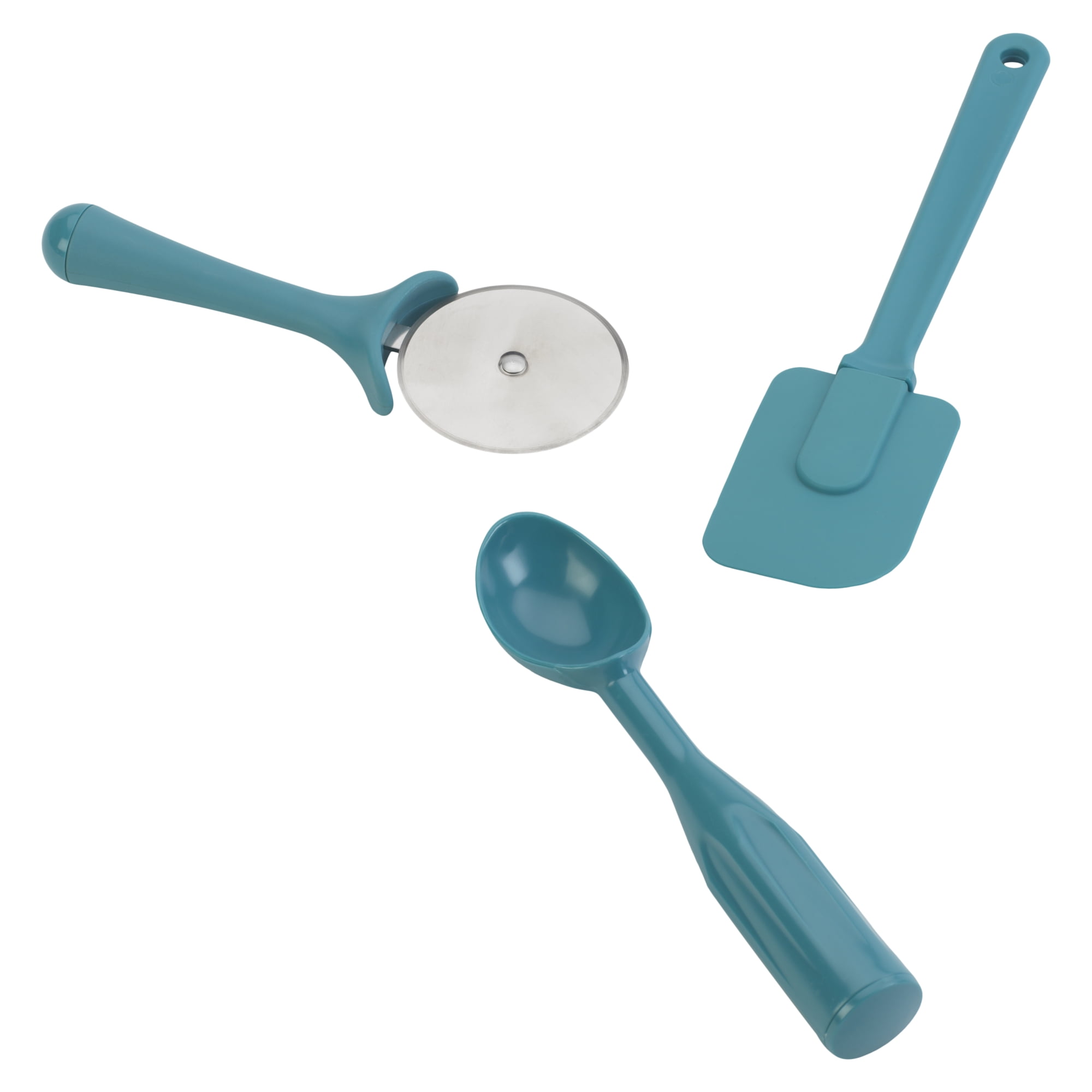 Mainstays 28-Piece Plastic Kitchen Tools and Gadgets Set, Navy Blue