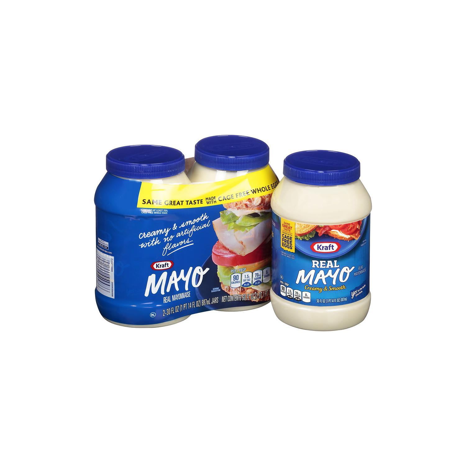 Kraft Creamy and Smooth Real Mayo (30 oz., 2 pk.)