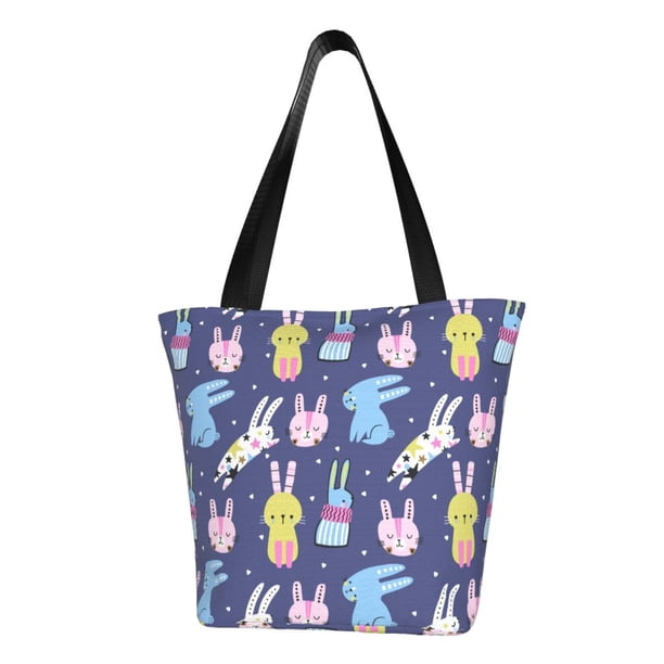 Easygdp Cartoon Rabbit Bolso de Hombro para Mujer, Bolso Bandolera y Cartera de Mano Elegante para Uso Diario