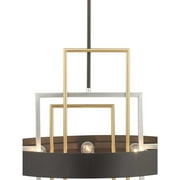 Progress Lighting P500174 Adagio 6 Light 24 Wide Pendant - Black