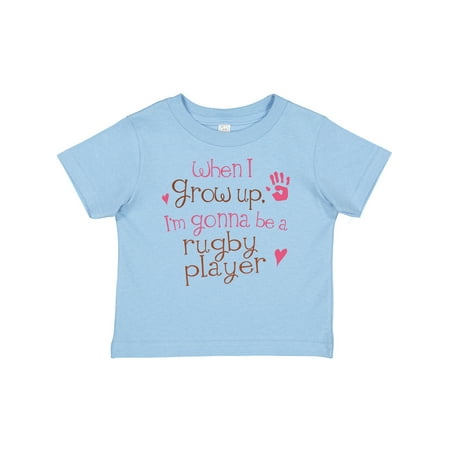 

Inktastic Rugby Player Future Gift Baby Girl T-Shirt