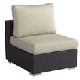 thumbnail image 4 of Modway Convene Aluminum and Rattan Patio Armless Chair in Espresso/Beige, 4 of 4