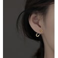 thumbnail image 5 of 925 Sterling Silver Safety Pin Stud Earrings for Women Teens Paper Clip Earrings Punk Earrings Cute Stud Earrings, 5 of 10