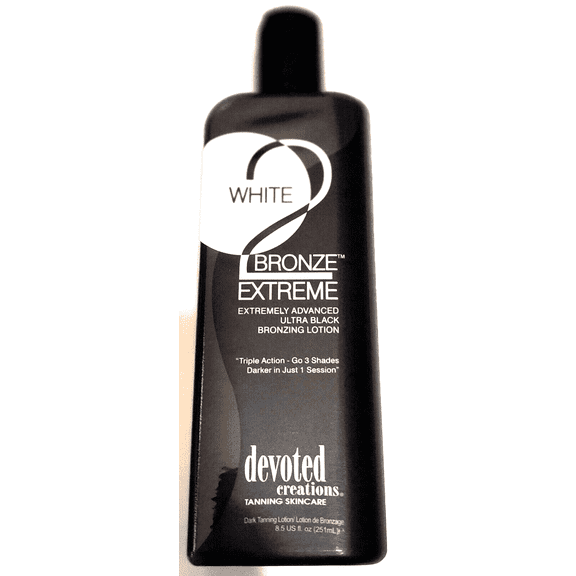 White 2 Bronze Extreme Black DHA Bronzer Tanning Bed Lotion