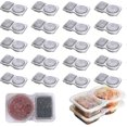 thumbnail image 1 of 20-50pcs Reusable Snack Pack Containers, Nut Cheese Collapsible Snack Containers with Lids, 1 of 5