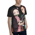 thumbnail image 2 of Demon Slayer T-Shirts 3d Printed Short Sleeve Tee Shirt For Men, 2 of 8