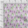 thumbnail image 2 of oneOone Polyester Lycra Light Violet Fabric Christmas Winter Theme Craft Projects Decor Fabric Printed By The Yard 56 Inch Wide, 2 of 6