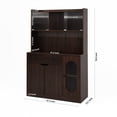thumbnail image 5 of 71-inch Tall Kitchen Rack with Microwave Stand | Made of Premium Particle Board | Easy to Clean and Assemble, 5 of 7