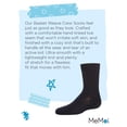thumbnail image 7 of MeMoi Boys' Basket Weave Mercerized Cotton Crew Socks - Boys - Male, 12, Black, 7 of 7