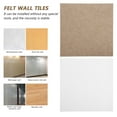 thumbnail image 2 of LOLIPPYY 4Pcs Assorted Color Felt Wall Tiles Easy Install Pin Boards for Office and Home Use, 2 of 4