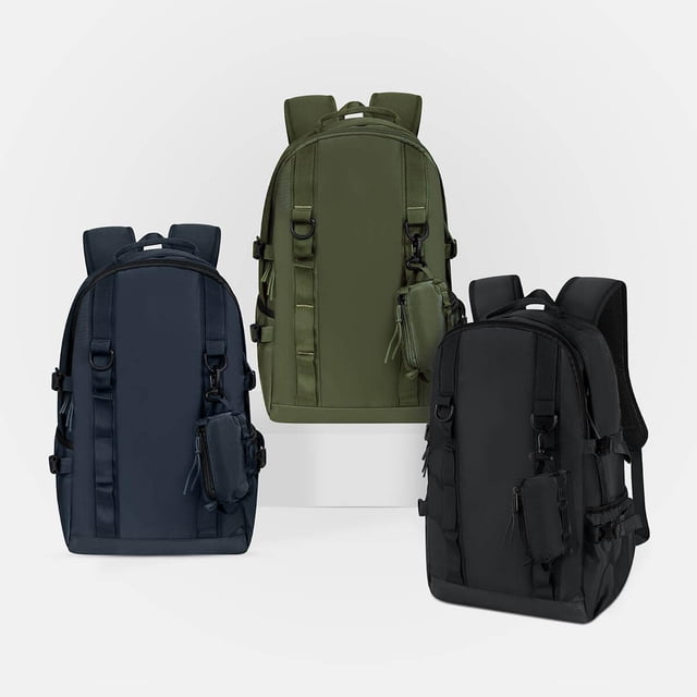 Paquete 5 piezas Mochila deportiva con estuche removible verde 30 x 48 x 17