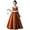 Burnt Orange, variant on Satin Flower Girl Dress Sequin Princess Pageant Dresses for Girls Party Birthday Dress for Girls Prom Ball Gown