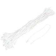 Uxcell Wax rope Hang Tag String Snap Lock Price Tag Fastener Ties white 7.8 inch 500pcs