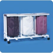 Triple Linen Hamper with Foot Pedal