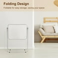 thumbnail image 5 of Luxury Modern Folding table, Indoor Clear Folding Table, lightweight folding table with Metal Frame., 5 of 5