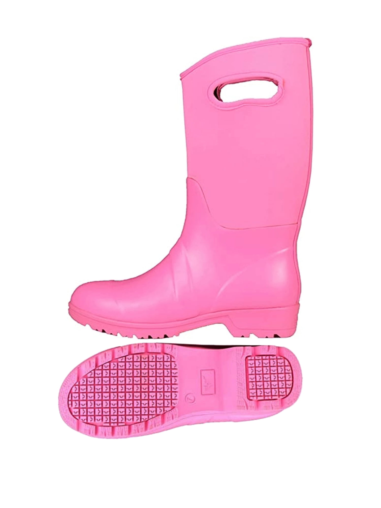 pink rain boots walmart