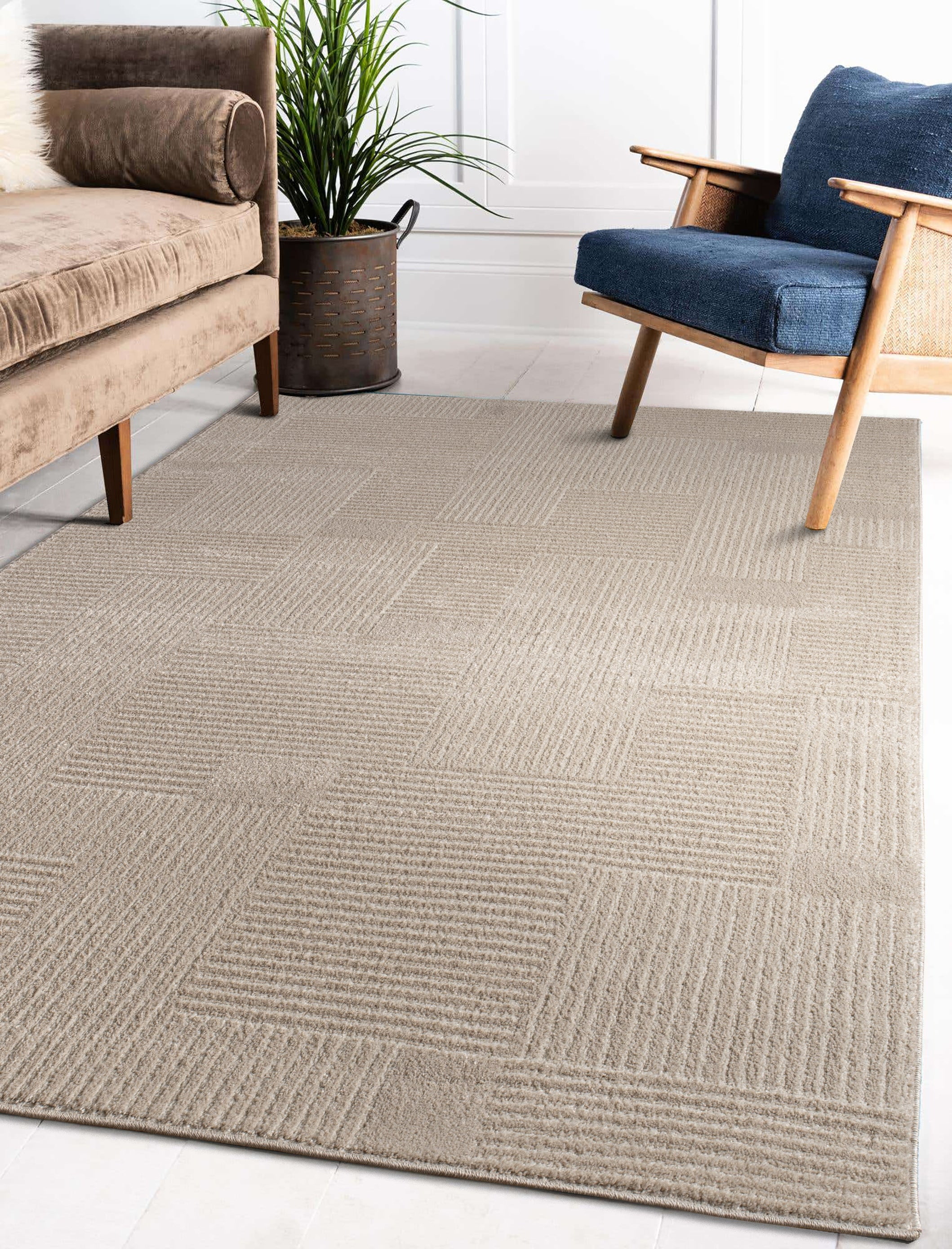 Textured Rugs 9x12 LaDole Rugs 9x12 ft Modern Premium Area Rug | Textured Large Carpet For ...