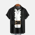 thumbnail image 1 of Bdfzl Unisexe Noël Imprimer Noël Robe Col Rond Manches Courtes Top Chemise Manches Courtes Col Rond Top/Shirt Noir L, 1 of 4