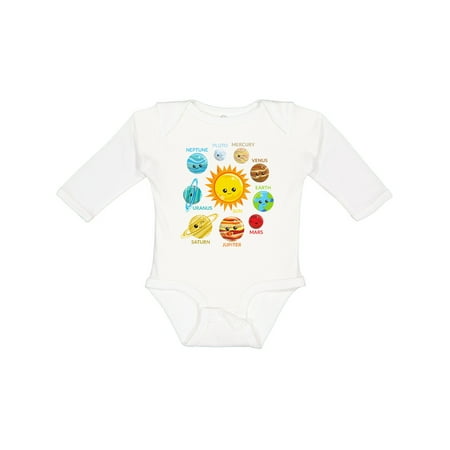 

Inktastic Cute Planets Solar System Space Cosmos Galaxy Gift Baby Boy or Baby Girl Long Sleeve Bodysuit