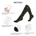 thumbnail image 5 of Lsque Wasp and Florals Pattern Sport Compression Socks for Men & Women 15-20 mmHg Knee High Nurse Pregnant Running Medical and Travel Athletic, 5 of 6