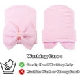 thumbnail image 2 of Sinhoon Newborn Hats for Baby Girls Hospital Hat Baby Girl Bows and Headbands Infant Beanie Nursery Caps, 2 of 5
