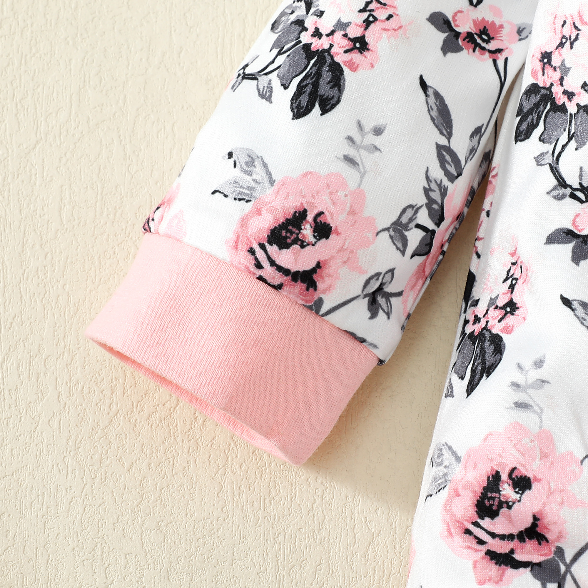 Mioglrie Newborn Floral Long Sleeve Bodysuit with Headband photo 8