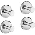 thumbnail image 1 of Crochet Porte-Serviettes à Ventouse, Fixation, Pvc Chrome (4 Pcs), 1 of 4