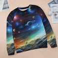 thumbnail image 6 of Sweatshirt For Womens Crewneck Galaxy Star Outer Space Hoodies Teen Girls Cute, 6 of 7