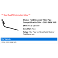 thumbnail image 2 of Washer Fluid Reservoir Filler Line - Compatible with 2004 - 2005 BMW 545i, 2 of 2