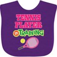 thumbnail image 3 of Inktastic Future Tennis Player in Training Girls Baby Bib, 3 of 4