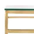 thumbnail image 6 of SAFAVIEH Couture Baumgarten Antique Metal Console Table, Gold/Glass, 6 of 9