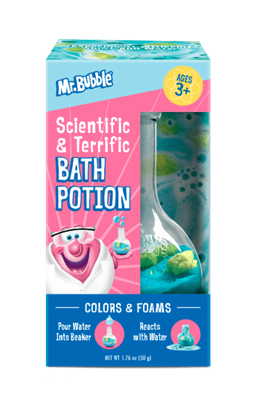 Mr. Bubble Bath Potion, Bubble Bath Science Experiment Toy, Assorted Colors