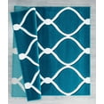 thumbnail image 5 of United Weavers Drachma Freya Modern Trellis Area Rug, Turquoise, 5'3" x 7'6", 5 of 5