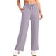 thumbnail image 1 of Pantalones Largos para las Mujeres Pantalones de Invierno Cálidos Upf 50 + Cintura Elástica Cordón Bolsillos Laterales Pierna Recta Hendidura Lateral, 1 of 7