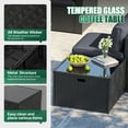 thumbnail image 5 of Clouddwell 10-Piece Patio Furniture Set On Sale, Black Rattan Wicker Outdoor Sectional Sofa Couch with Table Patio Conversation Set for Lawn& Backyard, Gray, 5 of 6