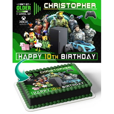XBOX Series X 2020 Edible Image Cake Topper Personalized Birthday Sheet Decal Banner 1/4 Sheet