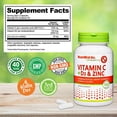thumbnail image 3 of NutriBiotic – Vitamina C + Vitamina D3 y Zinc, 100 Cápsulas | Apoyo inmunológico potente e integral | Suplemento diario esencial y antioxidante | Sin gluten ni OGM, 3 of 5