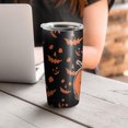thumbnail image 4 of 20oz Tumblers Witch Pumpkin Halloween Pattern Stainless Steel Vacuum Insulated Double Wall Travel Tumbler Cups Mug with Lid and Straw,Cleaning Brush for Cold & Hot Drinks, 4 of 7