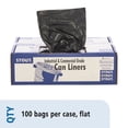 thumbnail image 2 of Total Recycled Content Plastic Trash Bags, 60 Gal, 1.5 Mil, 36" X 58", Brown/black, 100/carton | Bundle of 5 Cartons, 2 of 7