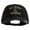 Black, variant on US Navy Veteran Military Embroidered Washed Solid Pigment Dyed Cotton Twill Brass Buckle Cap - Navy OSFM