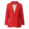 thumbnail image 5 of Aboser Women's Blazers Plus Size Long Sleeve Cardigan Work Office Lightweight Jacket Fall Fitted Red Blazer with Pockets, 5 of 7