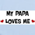 thumbnail image 2 of CafePress - Papa Loves Me Infant Bodysuit - Baby Light Bodysuit, Size Newborn - 24 Months, 2 of 4