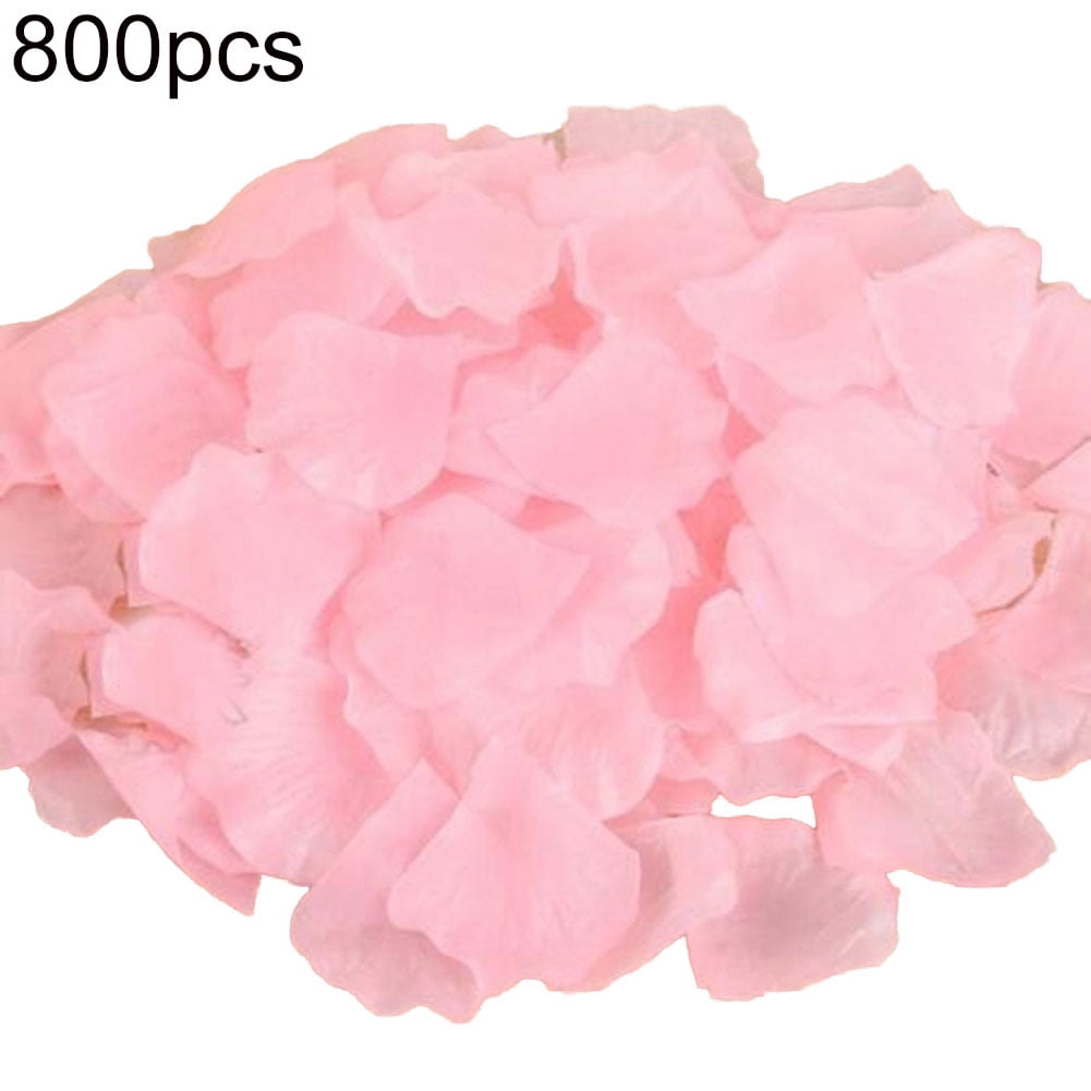 Yesbay Artificial Flower Petals 800Pcs Artificial Silk Rose Flower