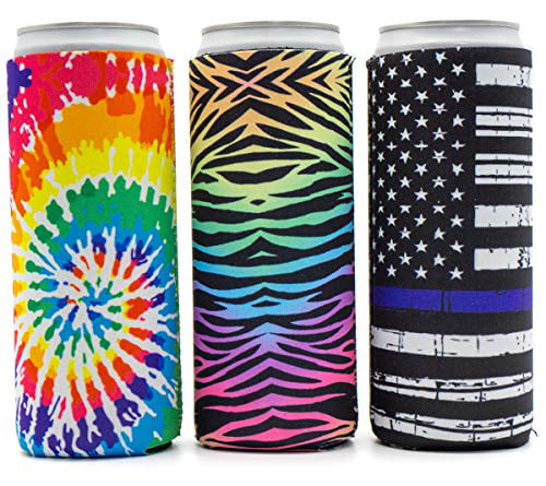 White Claw Insulator KODI 12oz Slim Can Cooler Glitter 1 Pack- Black Aint No Laws When Youre Drinking Claws 