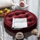 thumbnail image 3 of Nvzi Cojín redondo para el suelo con asa, sólido y grueso, para silla, muy suave y cómodo, para meditación, yoga, sala de estar, sofá, balcón y exterior (rojo, diámetro de 24 pulgadas), 3 of 4