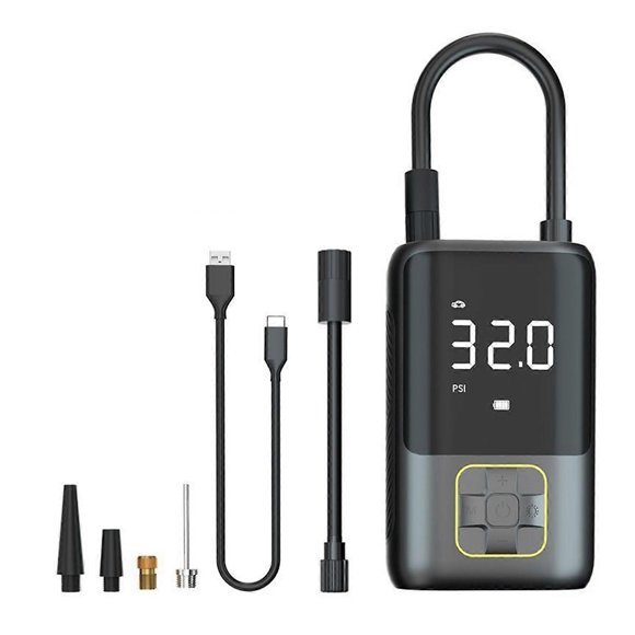 Universal Tire Inflator for Car Bike Motorcycle Balls Digital Air Compressor Pumps with Power Banks Function Portable